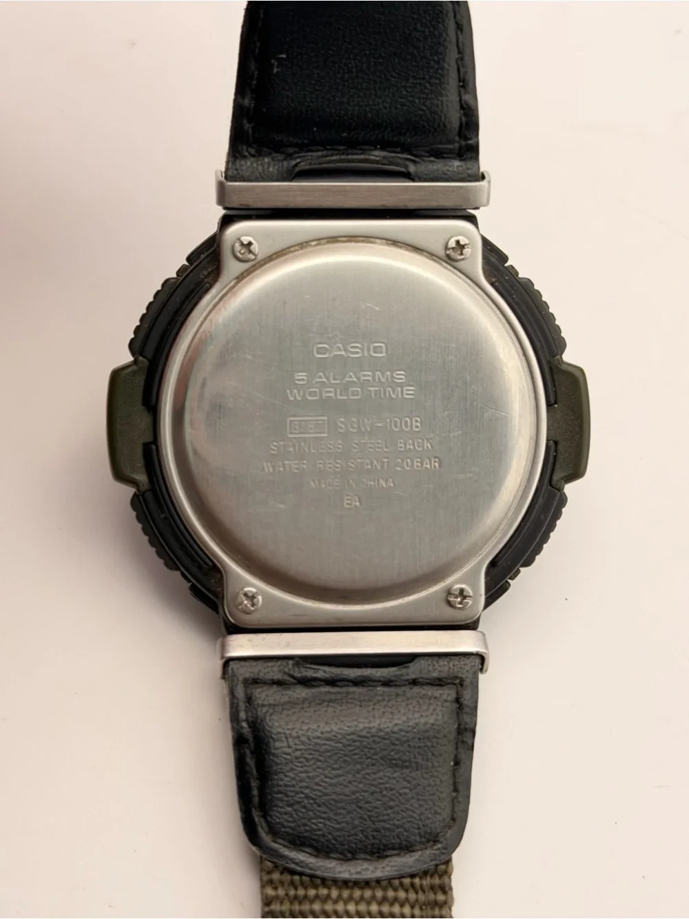 Casio SGW100B-3V Twin Sensor, New Battery, Tested, OEM Band